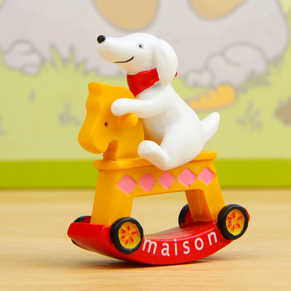 1 Piece Resin Anime Korean Lovely Dog Riding Horse Creative Table Ornament Figures Free Shipping Items Toys
1 Piece Resin Anime Korean Lovely Dog Riding Horse Creative Table Ornament Figures Free Shipping Items Toys
