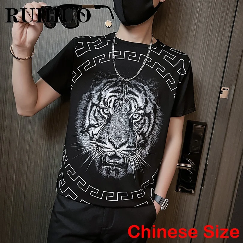 RUIHUO Tiger Print Vintage T Shirt For Men Clothing Chinese Size 3XL T Shirt Men Streetwear Harajuku Tops 2022 Spring New
RUIHUO Tiger Print Vintage T Shirt For Men Clothing Chinese Size 3XL T Shirt Men Streetwear Harajuku Tops 2022 Spring New