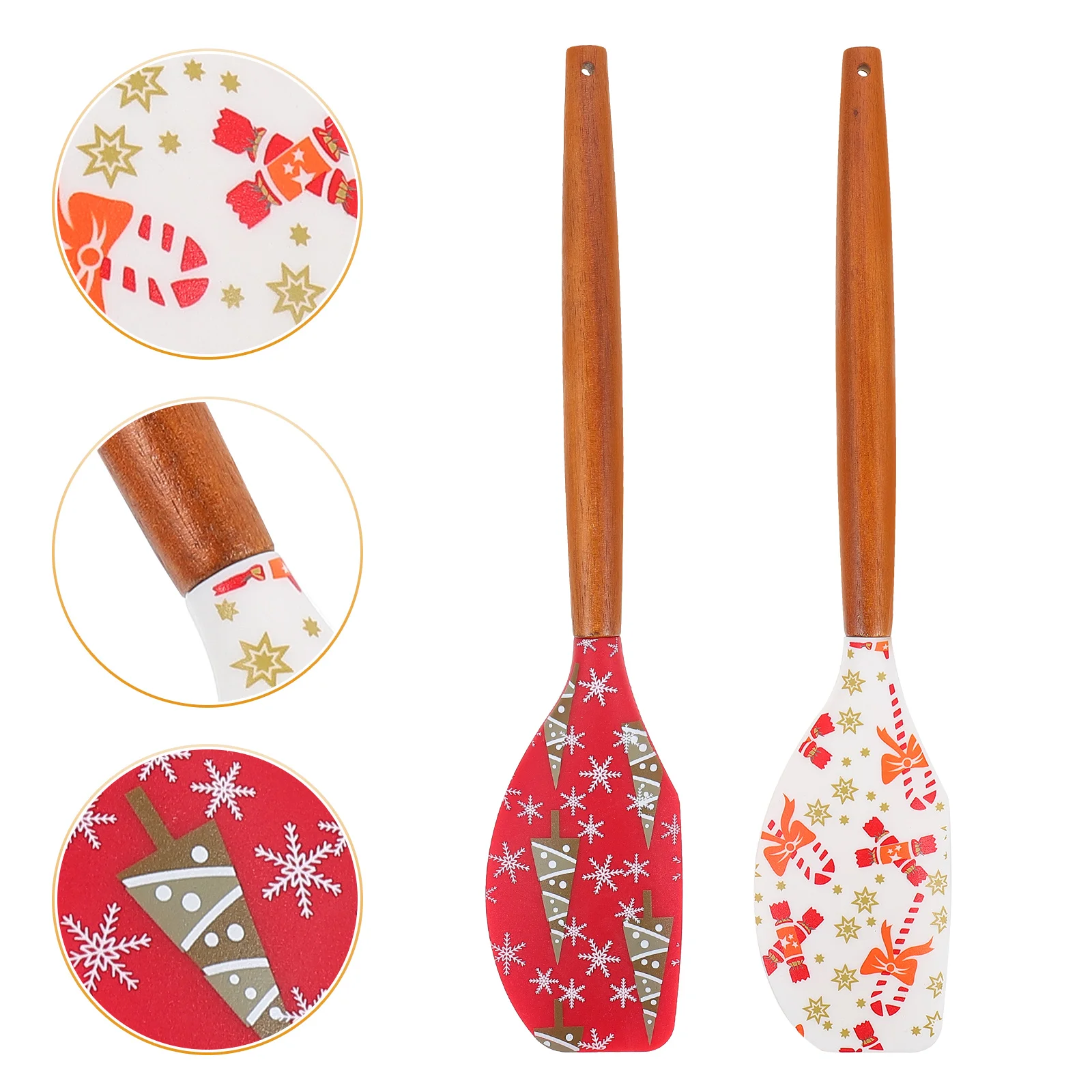 Spatula Christmas Silicone Kitchen Wooden Scraper Utensils Baking Set Handle Rubber Butter Pastry Resistant Heat Stick Non
Spatula Christmas Silicone Kitchen Wooden Scraper Utensils Baking Set Handle Rubber Butter Pastry Resistant Heat Stick Non
