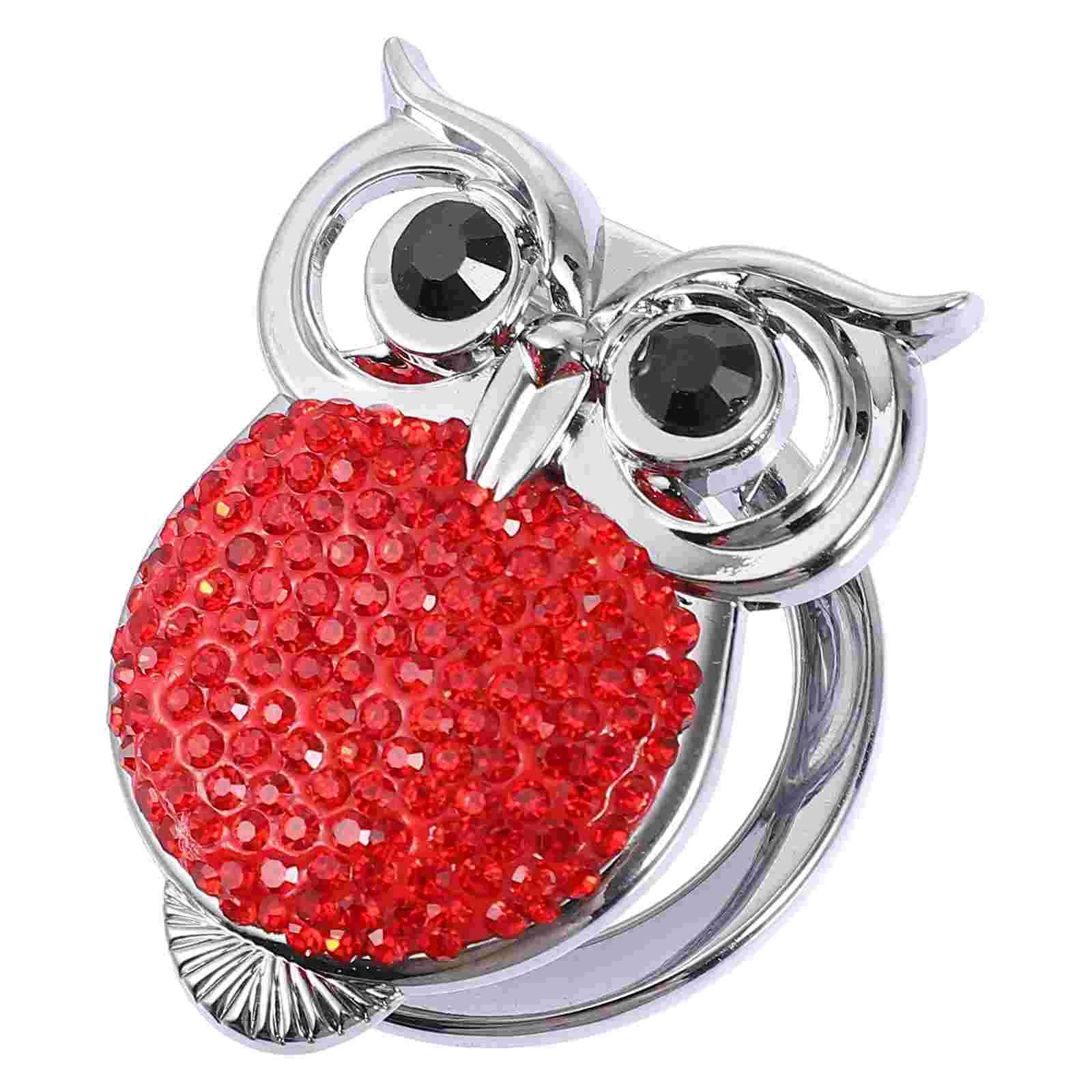 

Accessories For Automotive Switch Cover Ignition 5X3.5cm Auto Protective Red Rhinestones Owl Push Start Button Engine Stop Decor