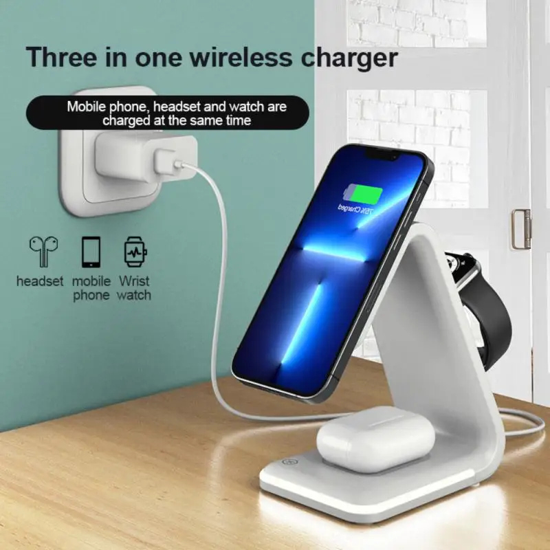 15W Wireless Charger Stand For IPhone 13 12 11 XR 8 Apple Watch 3 In 1 Qi Fast Charging Dock Station for Airpods Watch 7 6
15W Wireless Charger Stand For IPhone 13 12 11 XR 8 Apple Watch 3 In 1 Qi Fast Charging Dock Station for Airpods Watch 7 6