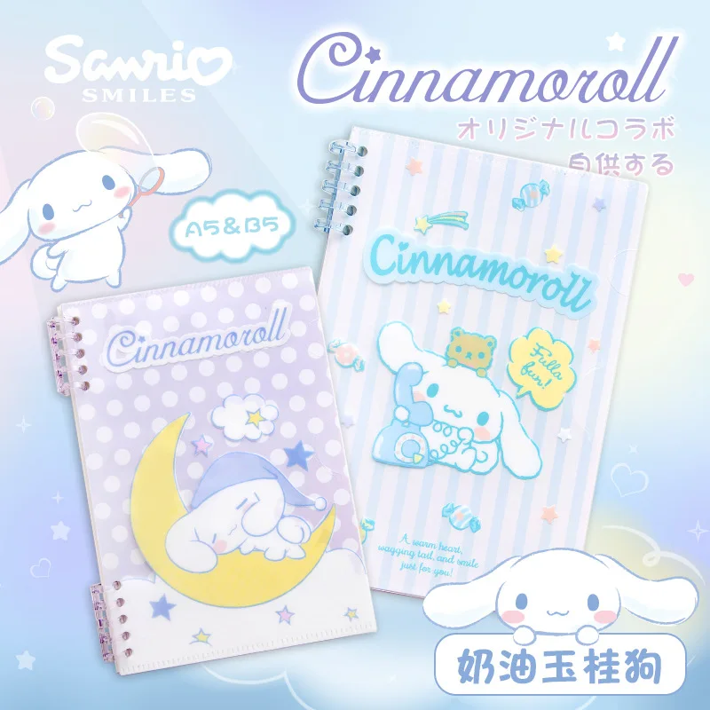 Sanrio Cinnamoroll милый креативный свободный лист книга мультфильм Yugui собака A5 блокнот Девочка Сердце блокнот s Kawaii подарок на день рождения для ре...
Sanrio Cinnamoroll милый креативный свободный лист книга мультфильм Yugui собака A5 блокнот Девочка Сердце блокнот s Kawaii подарок на день рождения для ре...