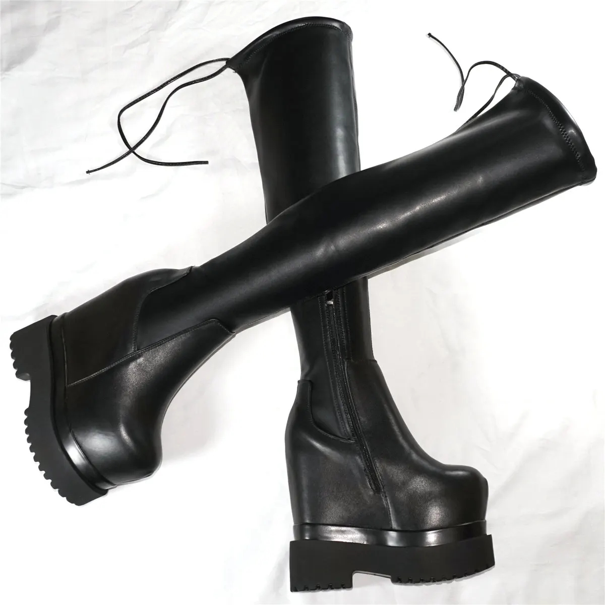 Winter Pumps Shoes Women Black Genuine Leather High Heel Over the Knee Snow Boots Female Round Toe Fashion Sneakers Casual Shoes
Winter Pumps Shoes Women Black Genuine Leather High Heel Over the Knee Snow Boots Female Round Toe Fashion Sneakers Casual Shoes