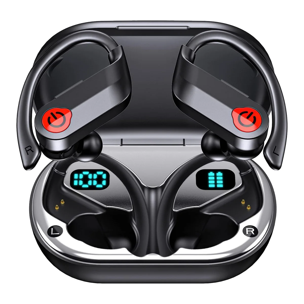 Wireless Earbuds Bluetooth Headphones Stereo Sound Ear Buds IPX7 Waterproof Over Ear Earphones for Sports/Phone/Laptop
Wireless Earbuds Bluetooth Headphones Stereo Sound Ear Buds IPX7 Waterproof Over Ear Earphones for Sports/Phone/Laptop