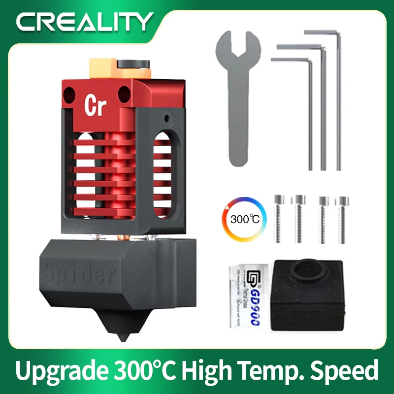 Creality Newly Spider High Temperature 300℃ Hotend Kit for Ender 3 Ender-3 V2 Ender-3 Pro Ender-3 Max Ender-5 CR-10 3D Printers
Creality Newly Spider High Temperature 300℃ Hotend Kit for Ender 3 Ender-3 V2 Ender-3 Pro Ender-3 Max Ender-5 CR-10 3D Printers