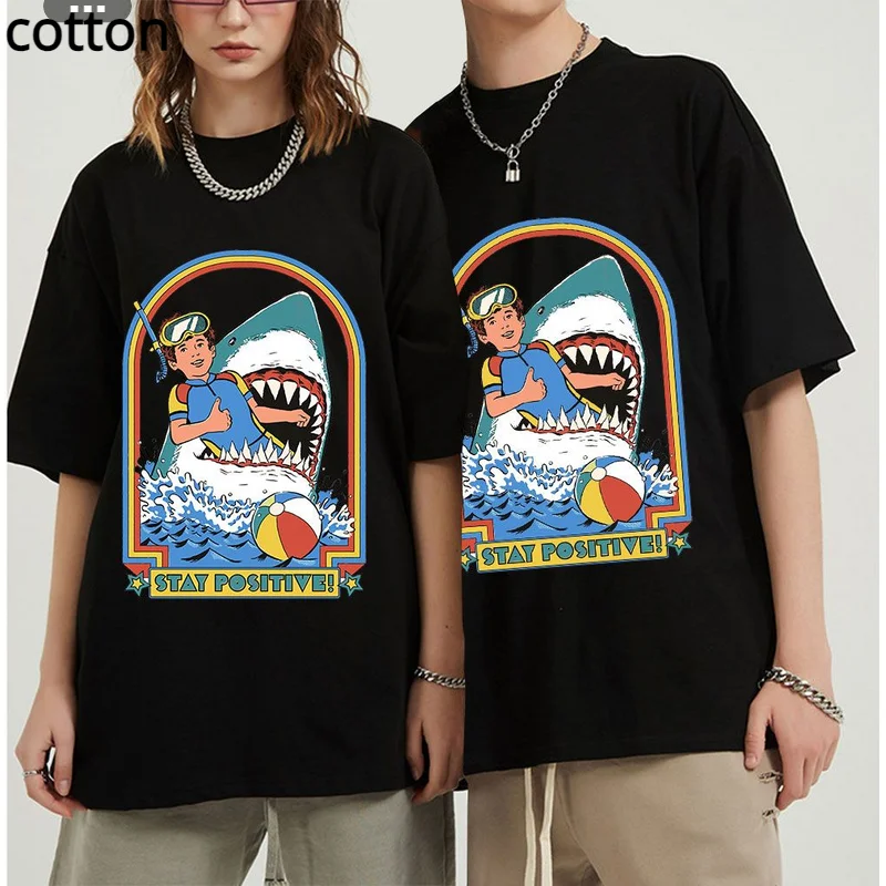 This Is Me Funny Stay Positive Shark Attack Retro Comedy Tee Men Tshirts Women T Shirt
This Is Me Funny Stay Positive Shark Attack Retro Comedy Tee Men Tshirts Women T Shirt