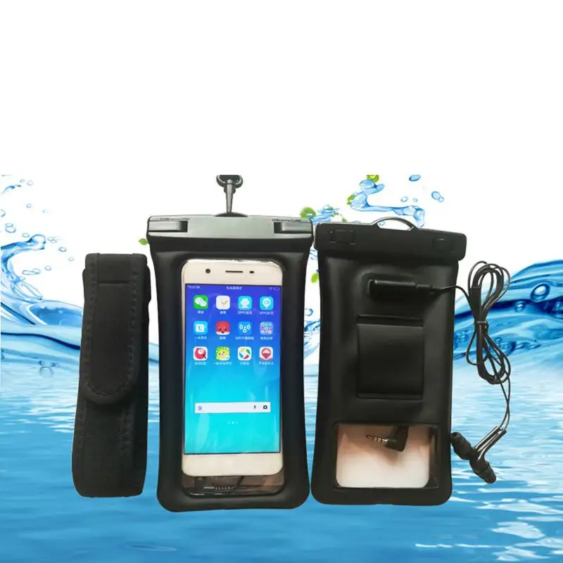Floatable Waterproof Phone Case Swimming Phone Pouch Dry Diving Bag Mobile Phone Covers With Armband And Audio Jack For IPhone
Floatable Waterproof Phone Case Swimming Phone Pouch Dry Diving Bag Mobile Phone Covers With Armband And Audio Jack For IPhone