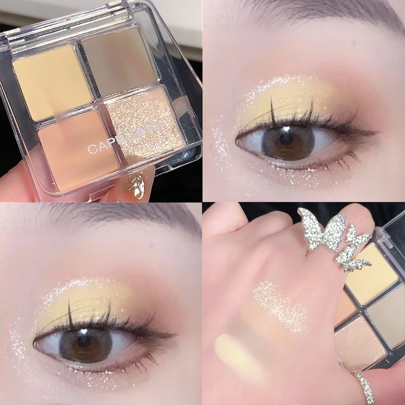 4 Colors Matte EyeShadow Palette Waterproof Cosmetic Bright Shimmer Crystal Glitter Eye Pigment Long Lasting Makeup
4 Colors Matte EyeShadow Palette Waterproof Cosmetic Bright Shimmer Crystal Glitter Eye Pigment Long Lasting Makeup