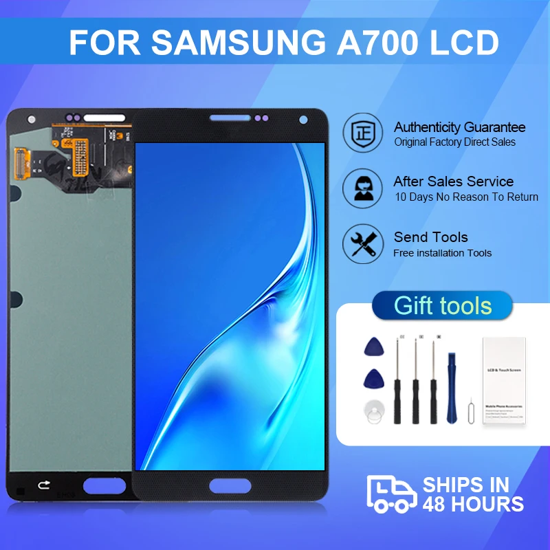 1PCS OLED A700 Screen For Samsung Galaxy A7 2015 Lcd A700F Display Panel Touch Digitizer Assembly Free Shipping With Tools
1PCS OLED A700 Screen For Samsung Galaxy A7 2015 Lcd A700F Display Panel Touch Digitizer Assembly Free Shipping With Tools