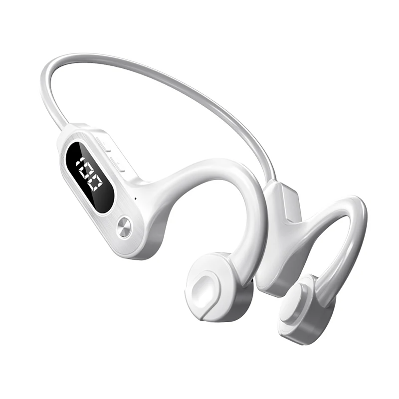 Bone Conduction Concept Bluetooth-compatible Earphone Lightweight Wireless Hanging Ear Sports Headset V30 LED Display Headphones
Bone Conduction Concept Bluetooth-compatible Earphone Lightweight Wireless Hanging Ear Sports Headset V30 LED Display Headphones