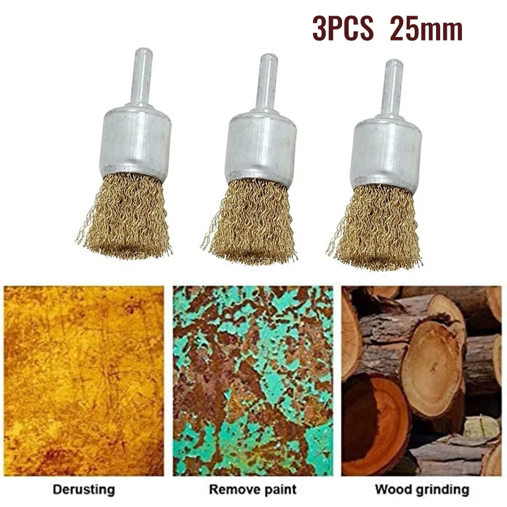 Useful Durable Hot Sale New Practical Brass Wire Brush End Wire Brushes For Drill Rust Removal Tool Wheel 25mm
Useful Durable Hot Sale New Practical Brass Wire Brush End Wire Brushes For Drill Rust Removal Tool Wheel 25mm