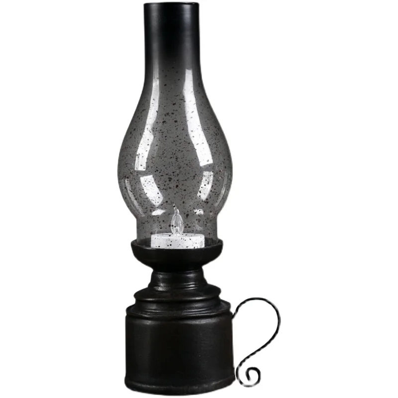 Kerosene Lamp Decoration Creative Resin Crafts Home Soft Furnishings Barn Lantern Nostalgic Old-Fashioned Vintage Glass Cove
Kerosene Lamp Decoration Creative Resin Crafts Home Soft Furnishings Barn Lantern Nostalgic Old-Fashioned Vintage Glass Cove