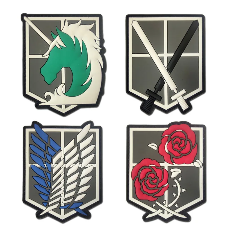 Attack on Titan Badge PVC 3D Soft Rubber HOOK&LOOP Embroidery Tactical Patch Clothing Embroidery Supplies Costume Anime Patch
Attack on Titan Badge PVC 3D Soft Rubber HOOK&LOOP Embroidery Tactical Patch Clothing Embroidery Supplies Costume Anime Patch