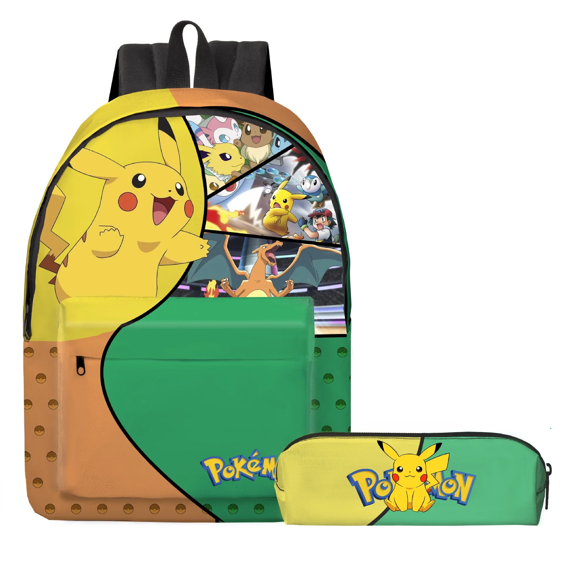 Pikachu Primary and Secondary School Students Cartoon Backpack Polyester Pencil Case Three-piece Stationery Bag School Bag
Pikachu Primary and Secondary School Students Cartoon Backpack Polyester Pencil Case Three-piece Stationery Bag School Bag