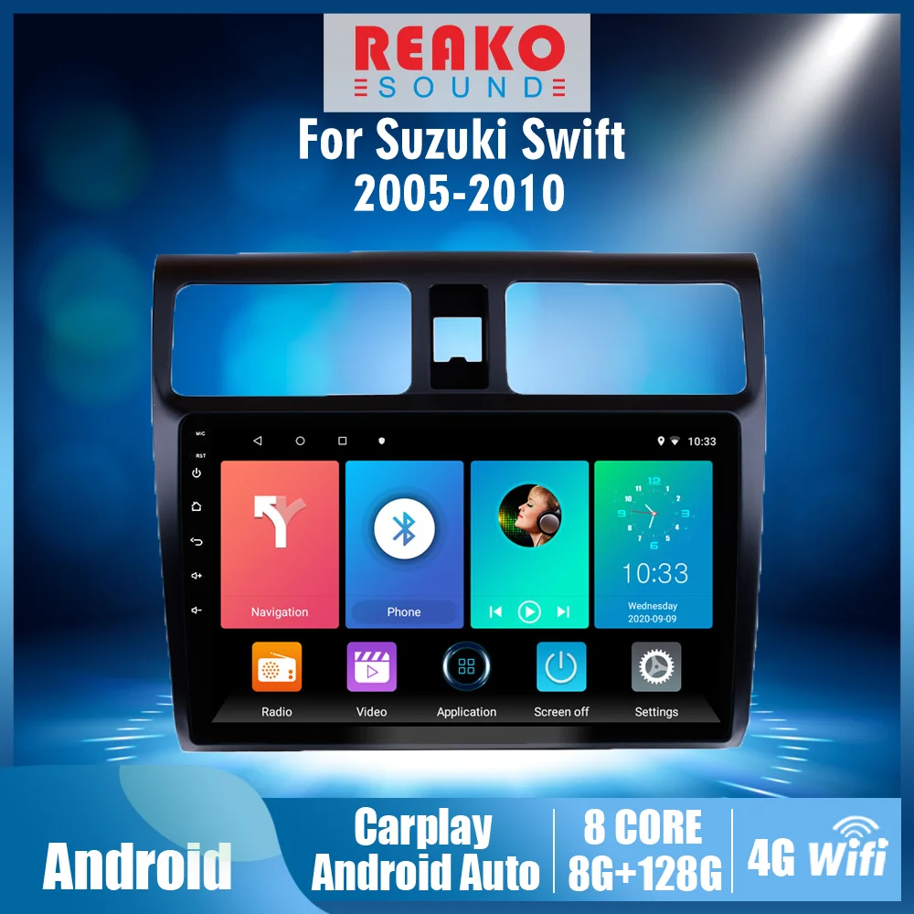 4G Carplay 10'' 2Din Car Radio For Suzuki Swift 2005-2010 Stereo GPS Navigation Multimedia Player Android Head Unit With Frame
4G Carplay 10'' 2Din Car Radio For Suzuki Swift 2005-2010 Stereo GPS Navigation Multimedia Player Android Head Unit With Frame