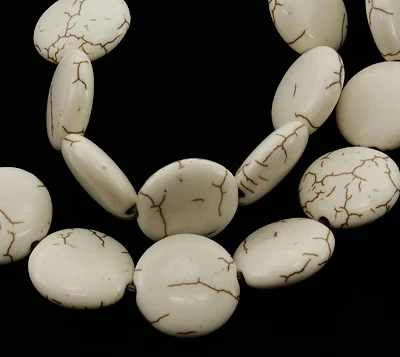 20Strands Synthetic Magnesite Beads Flat Round Spacer Beads For Diy Earring Necklace Vintage Jewelry Making Supplies 16x6~7mm
20Strands Synthetic Magnesite Beads Flat Round Spacer Beads For Diy Earring Necklace Vintage Jewelry Making Supplies 16x6~7mm