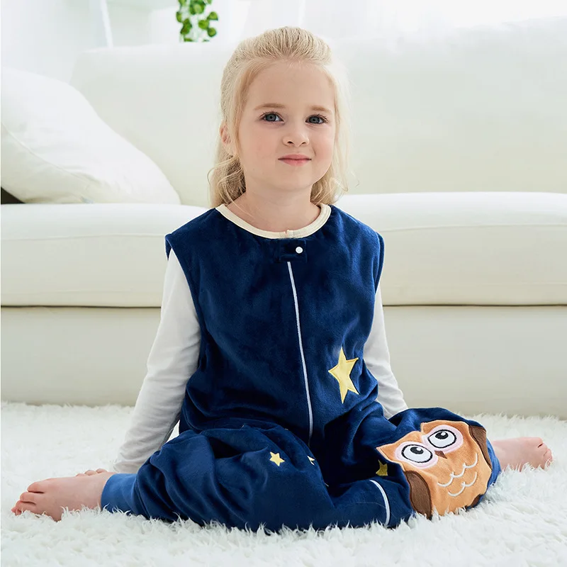 Autumn Winter Children's Sleeping Bag Baby Sleeveless Flannel Pajamas Kids One-piece Home Clothes Jumpsuit Split Leg Sleepsack
Autumn Winter Children's Sleeping Bag Baby Sleeveless Flannel Pajamas Kids One-piece Home Clothes Jumpsuit Split Leg Sleepsack