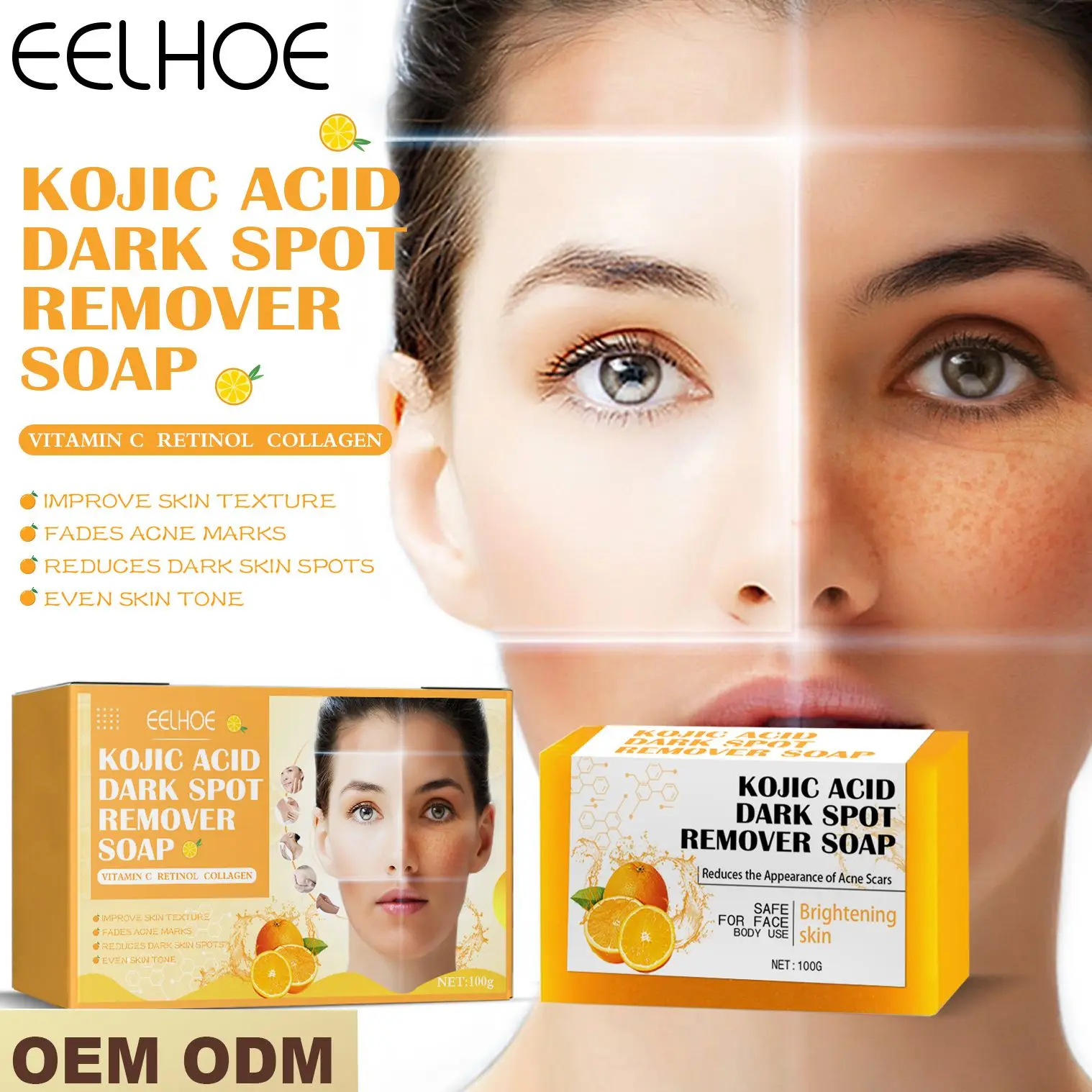 Kojic Acid Soap To Lighten Black Spots Acne Marks Soap To Brighten Remove Exfoliate Essential Oil Soap Facial Cleansing Soap
Kojic Acid Soap To Lighten Black Spots Acne Marks Soap To Brighten Remove Exfoliate Essential Oil Soap Facial Cleansing Soap