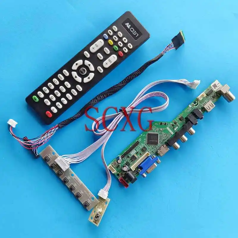 

Аналоговая панель контроллера для телевизора B101AW02 B101AW03 B101AW06, 1024*600, комплект, совместимый с HDMI, 10,1 дюйма, VGA, USB, RF, LVDS, 40-Pin