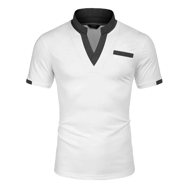 New Casual Men's Sports T-shirt Summer Solid Color V-neck Slim POLO Shirt Fashion Simple Fitness Clothes Top Suitable for Sports
New Casual Men's Sports T-shirt Summer Solid Color V-neck Slim POLO Shirt Fashion Simple Fitness Clothes Top Suitable for Sports