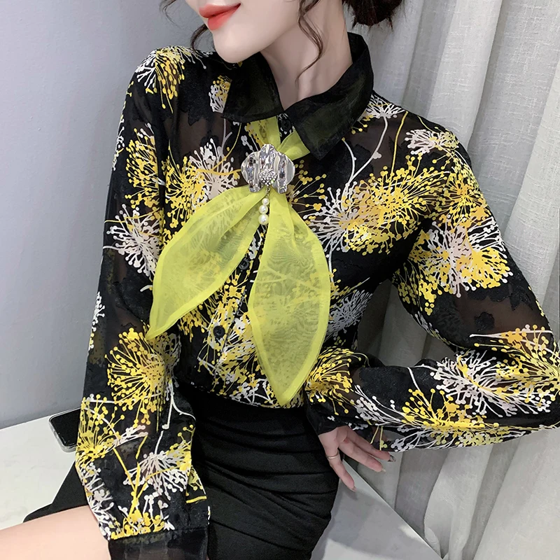 Chiffon Women's Blouse Large Size Printing Loose Shirt Summer 2022 New Long Sleeves Top Fashion Casual Female Clothing
Chiffon Women's Blouse Large Size Printing Loose Shirt Summer 2022 New Long Sleeves Top Fashion Casual Female Clothing