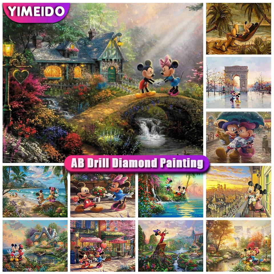Disney AB Diamond Mosaic Cartoon Rhinestones Kit 5d Diy Diamond Painting Mickey Mouse Cross Stitch Embroidery Handmade Gift
Disney AB Diamond Mosaic Cartoon Rhinestones Kit 5d Diy Diamond Painting Mickey Mouse Cross Stitch Embroidery Handmade Gift