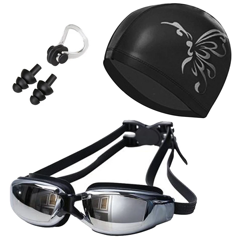 Swimming Cap 3 In 1 Goggles + Swimming Cap + Nose Clip Earplug Combination Kit Waterproof Unisex Swimming Cap
Swimming Cap 3 In 1 Goggles + Swimming Cap + Nose Clip Earplug Combination Kit Waterproof Unisex Swimming Cap