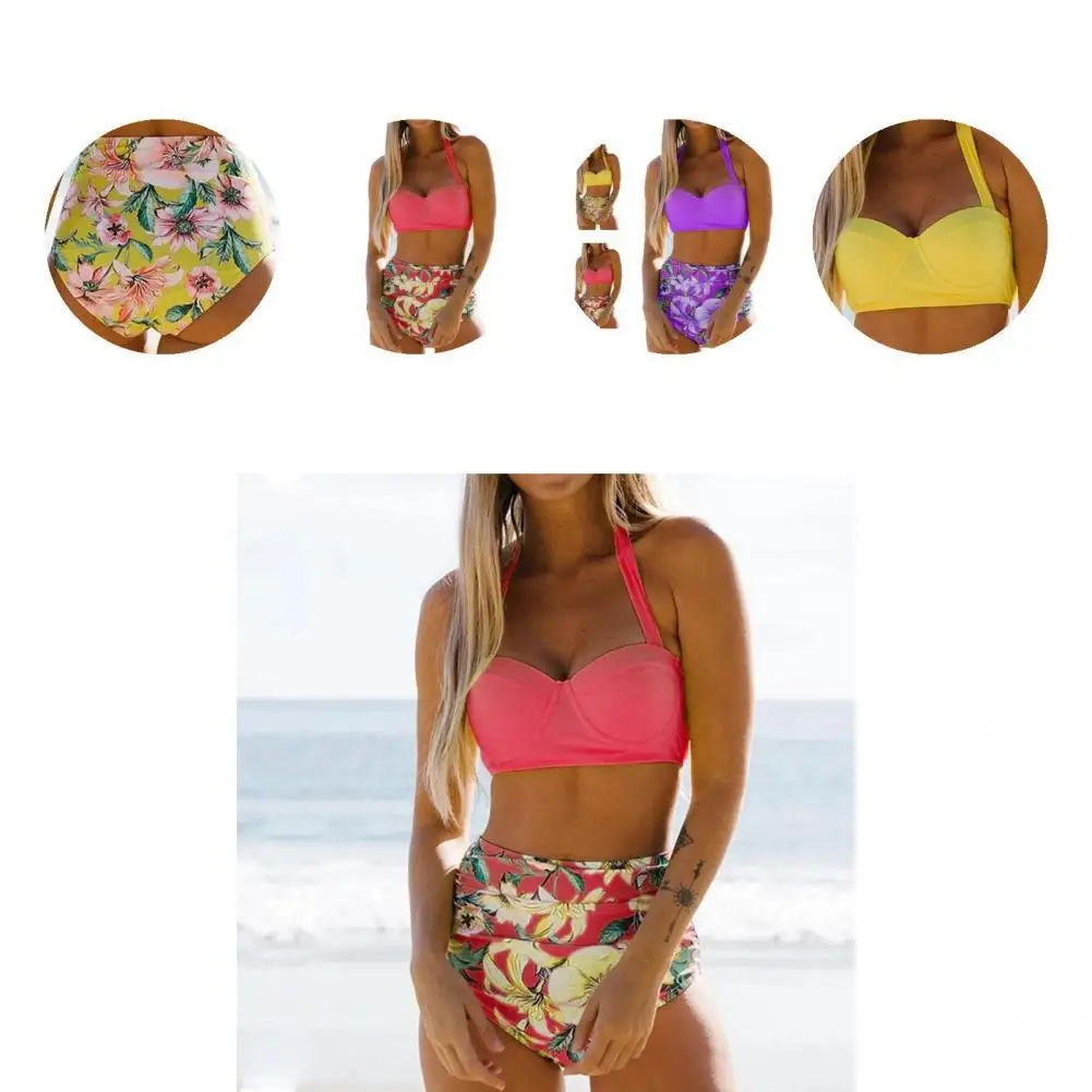 Удобный очаровательный женский купальник пуш-ап с лямкой на шее Мягкий купальный костюм со шнуровкой для спа
Удобный очаровательный женский купальник пуш-ап с лямкой на шее Мягкий купальный костюм со шнуровкой для спа