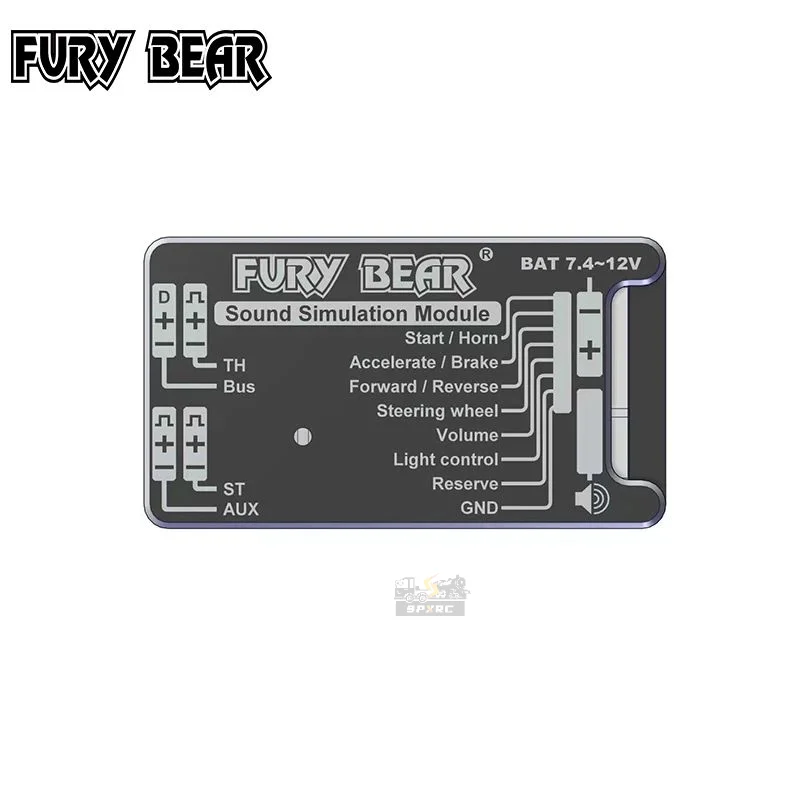 

Fury Bear Sound & Light Simulation System For 1/14 Tamiya RC Truck Trailer Tractor For Scania R730 MAN Volvo Actros DIY Parts