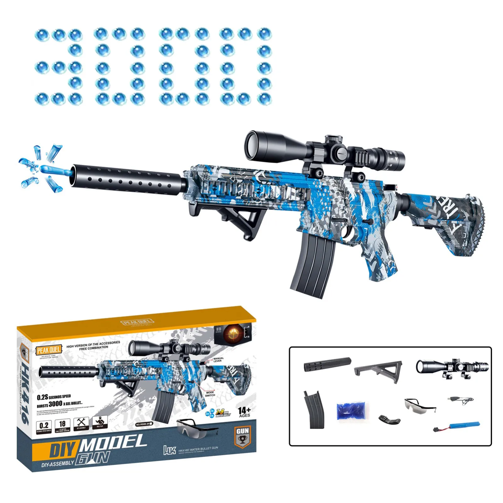 Электрическая Водяная бомба, игрушка-бластер с гелевыми шариками M4 16, автоматический брызговик с водяными бусинами, игра для команды стрельбы, подарок для детей от 12 лет
Электрическая Водяная бомба, игрушка-бластер с гелевыми шариками M4 16, автоматический брызговик с водяными бусинами, игра для команды стрельбы, подарок для детей от 12 лет