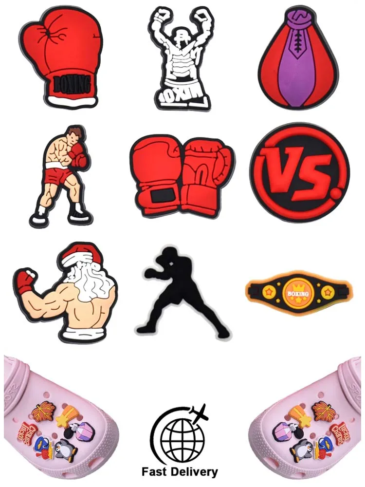 1Pcs PVC Boxer Red Gloves for Croc Charm DIY Shoes Ornaments Badge Women Clogs Buckle Kids Pins Decoration Jeans Party Favors
1Pcs PVC Boxer Red Gloves for Croc Charm DIY Shoes Ornaments Badge Women Clogs Buckle Kids Pins Decoration Jeans Party Favors