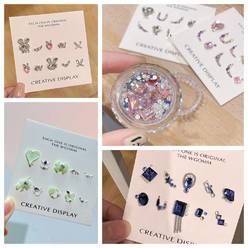 1Box Mixed Pointed Bottom Rhinestones Nail Art Decorations Luxury Crooked Heart Moon Diamond Nail Charms Jewelry DIY Accessories
1Box Mixed Pointed Bottom Rhinestones Nail Art Decorations Luxury Crooked Heart Moon Diamond Nail Charms Jewelry DIY Accessories