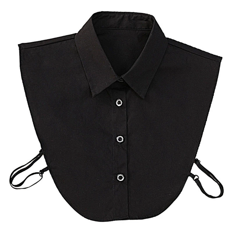 Women Cotton Crystal Fake Collar Blouse Vintage Solid Detachable Shirt Collar False Lapel Blouse Top Women Clothes Accessories 
Women Cotton Crystal Fake Collar Blouse Vintage Solid Detachable Shirt Collar False Lapel Blouse Top Women Clothes Accessories