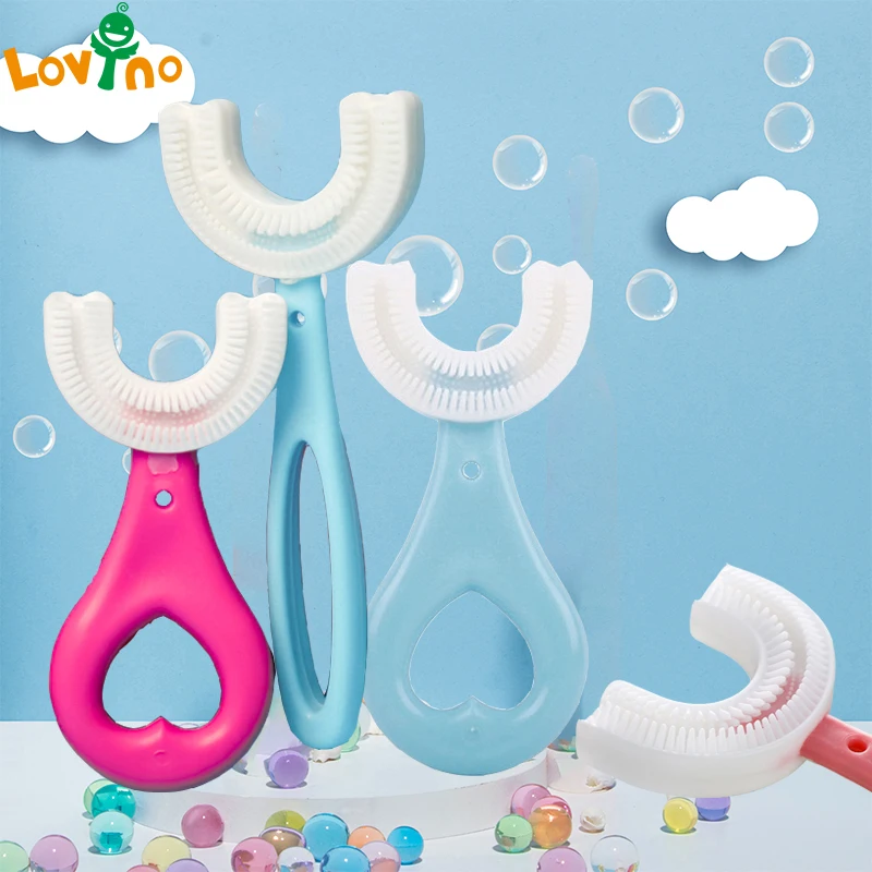Hot Selling 2-12 Ages Kids Toothbrush U-Shape Infant Toothbrush with Handle Silicone Oral Care Cleaning Brush for Baby Gifts
Hot Selling 2-12 Ages Kids Toothbrush U-Shape Infant Toothbrush with Handle Silicone Oral Care Cleaning Brush for Baby Gifts