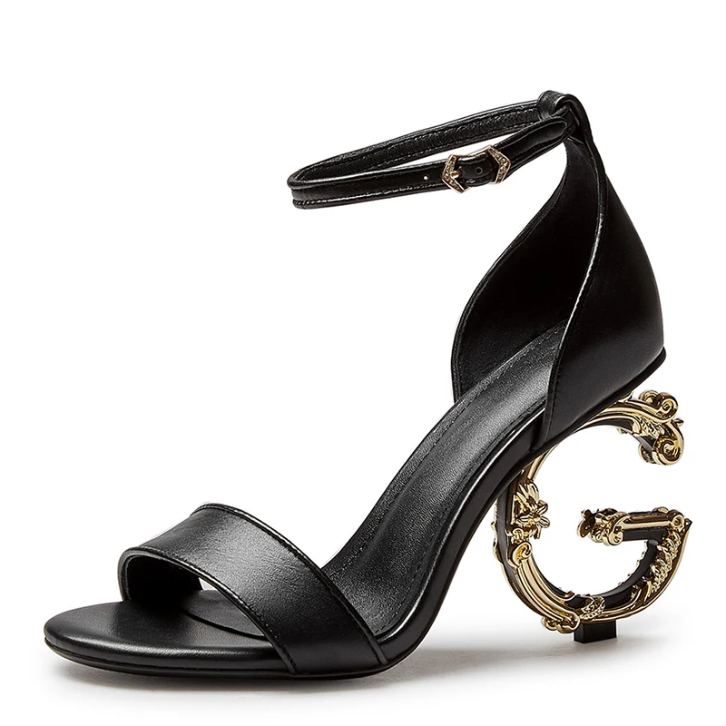 Famous Brand Women's Sandals Temperament Letter Heel Summer Fashion Luxury Heels Ankle Belt Black Beige Dress Party Wedding Shoe
Famous Brand Women's Sandals Temperament Letter Heel Summer Fashion Luxury Heels Ankle Belt Black Beige Dress Party Wedding Shoe