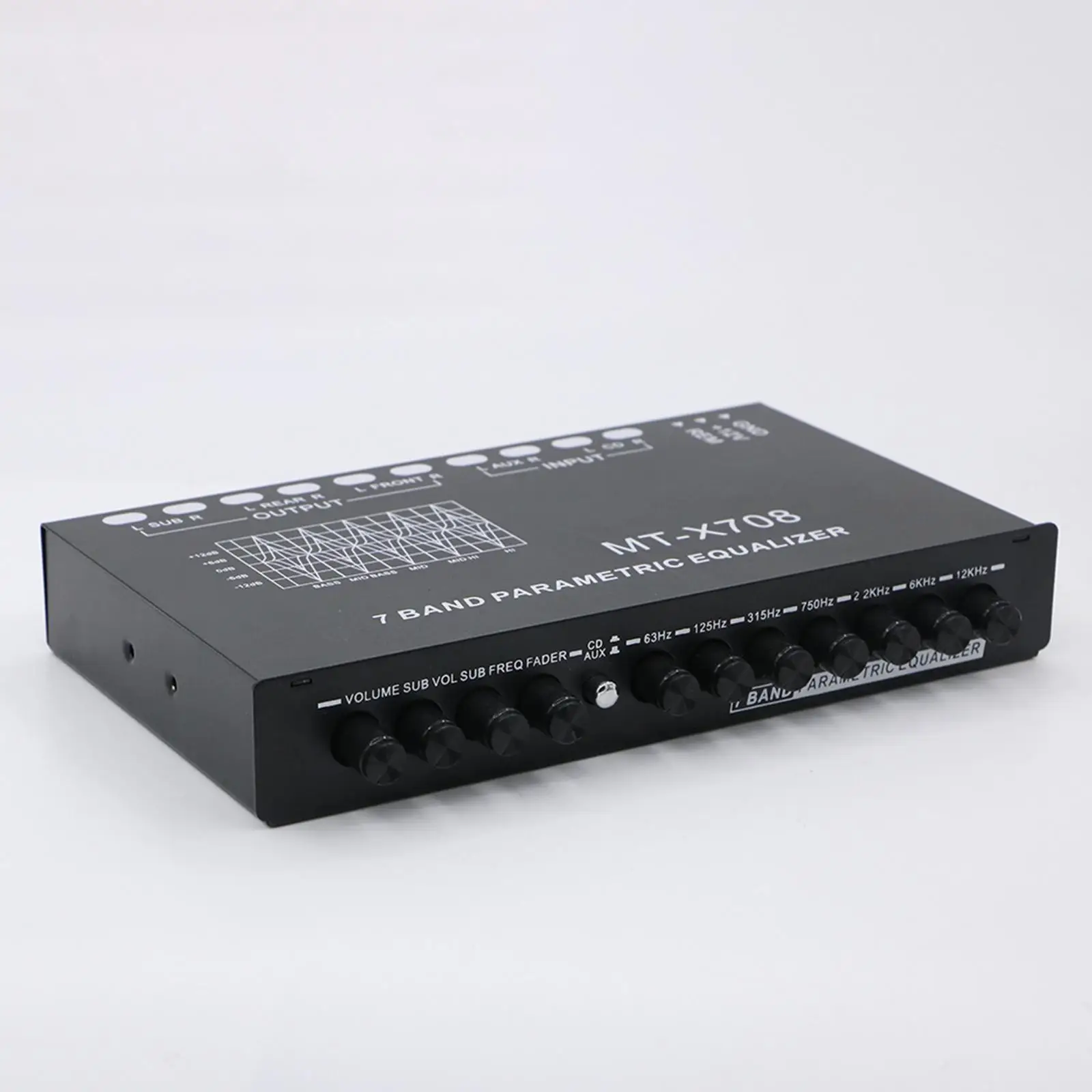 7 Band Equalizer Car Audio 12V with CD AUX Input Select Switch Car Audio EQ Tuning Crossover Amplifier Parametric Equalizer EQ
7 Band Equalizer Car Audio 12V with CD AUX Input Select Switch Car Audio EQ Tuning Crossover Amplifier Parametric Equalizer EQ