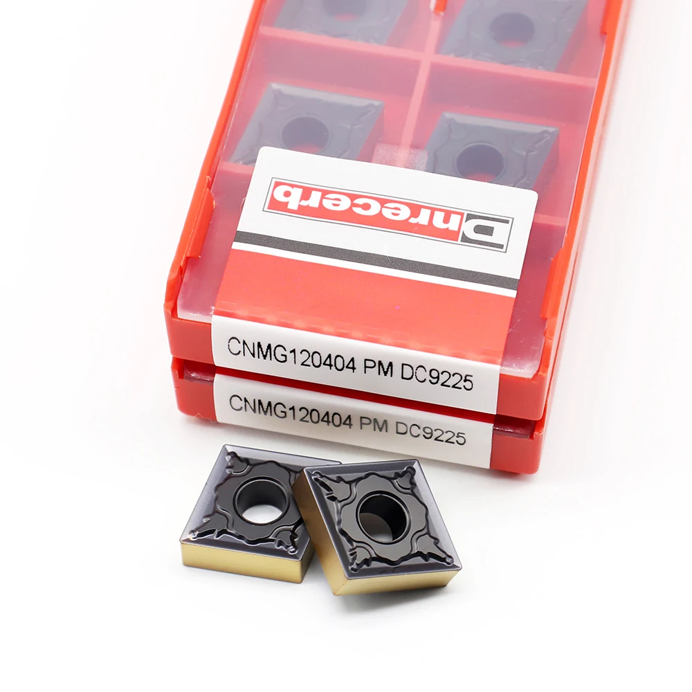 CNMG120404 PM DC9225 10pcs Carbide Blade CNC Machine Insert Aluminum Milling Cutter Turning Tool For Steel
CNMG120404 PM DC9225 10pcs Carbide Blade CNC Machine Insert Aluminum Milling Cutter Turning Tool For Steel