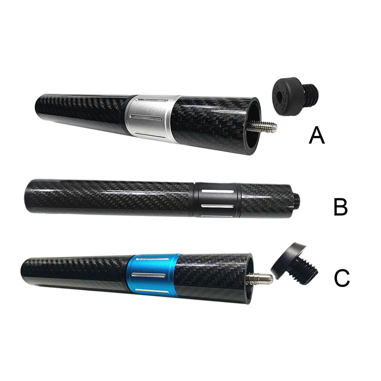 

High Quality Pool Stick Extension Carbon Fiber Telescopic Multifunction Nine Ball Club Parts, for Billiards Cues Snooker Sticks