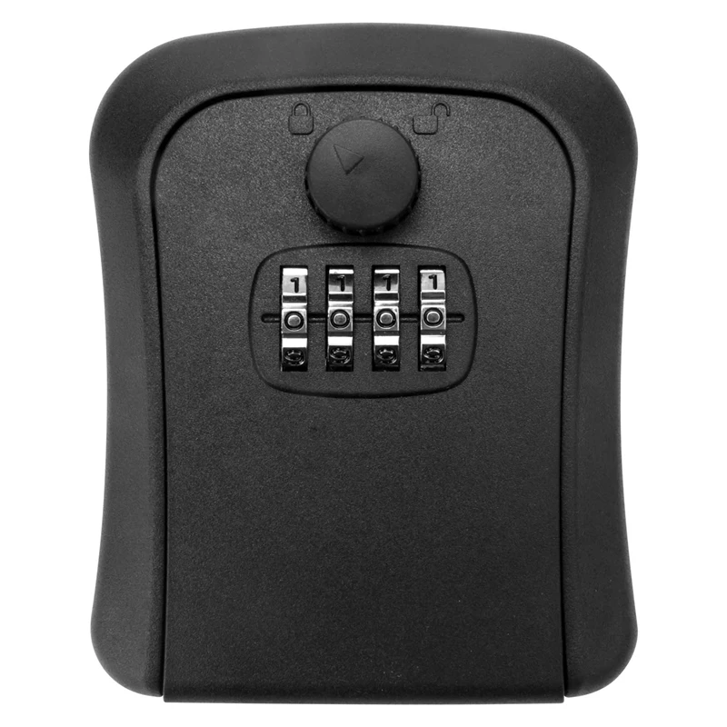 Key Lock Box, Wall-Mounted Zinc Alloy Key Box Weatherproof 4-Digit Combination Key Storage Lock Box
Key Lock Box, Wall-Mounted Zinc Alloy Key Box Weatherproof 4-Digit Combination Key Storage Lock Box