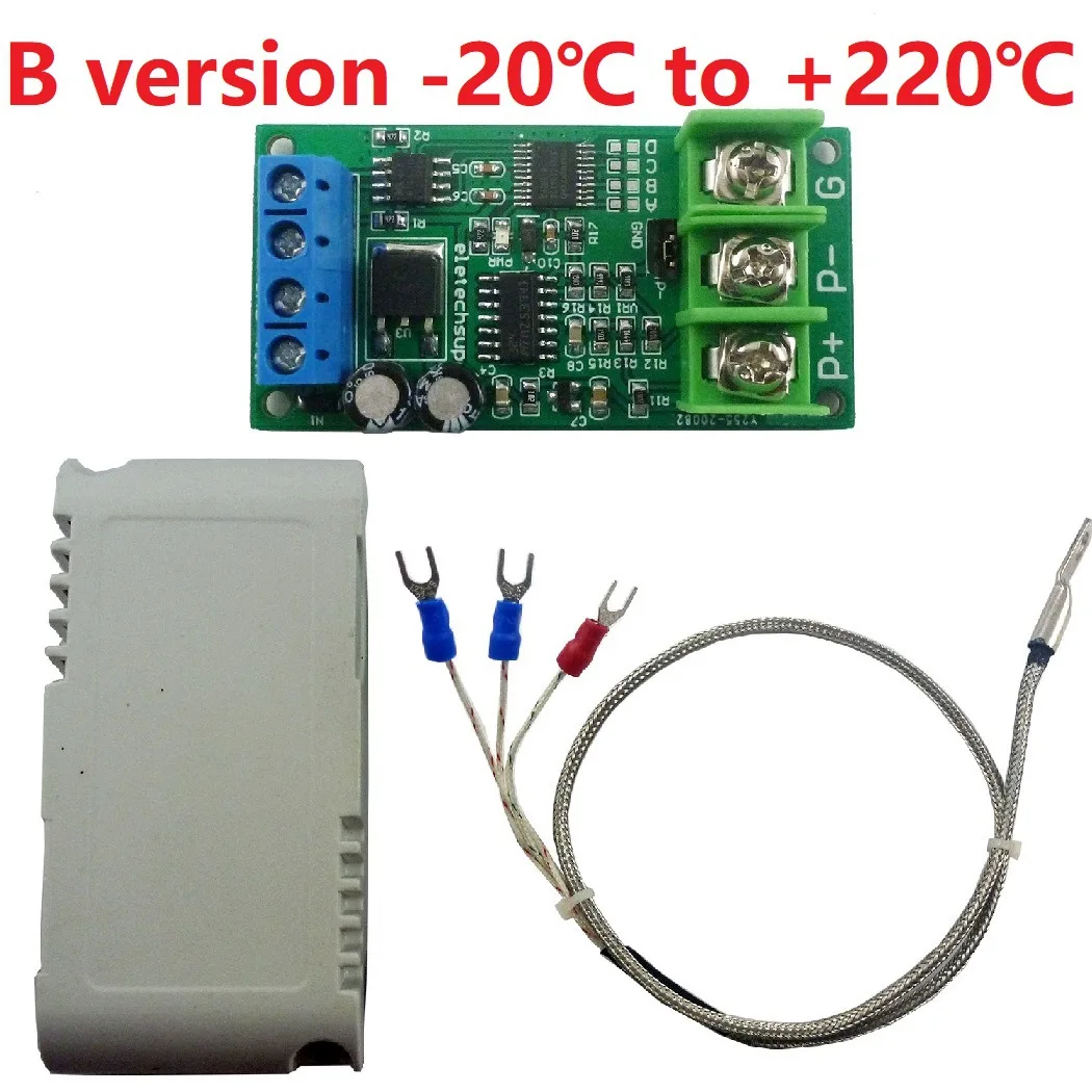 PT100 Platinum Thermal Resistance RTD Electric Thermocouple Temperature Detector Sensor Tester Converter RS485 MODUBS RTU Module
PT100 Platinum Thermal Resistance RTD Electric Thermocouple Temperature Detector Sensor Tester Converter RS485 MODUBS RTU Module