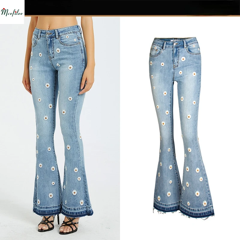 Лидер продаж 2022, женские джинсовые брюки с широкими штанинами, джинсы с вышивкой рогами и маргаритками, женские джинсовые брюки с широкими штанинами, мешковатые джинсы, джинсы 
Лидер продаж 2022, женские джинсовые брюки с широкими штанинами, джинсы с вышивкой рогами и маргаритками, женские джинсовые брюки с широкими штанинами, мешковатые джинсы, джинсы