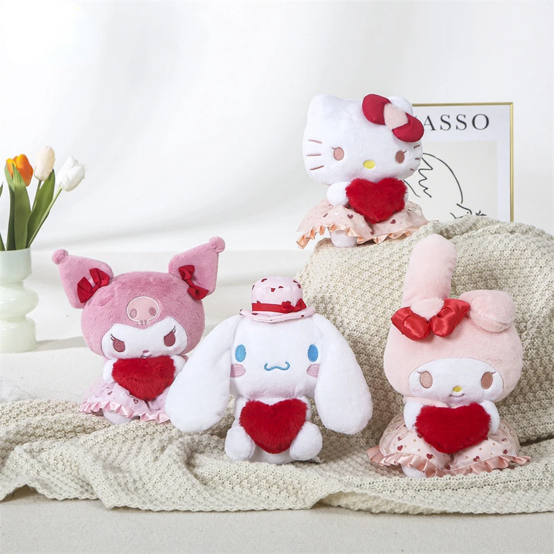 Sanrio Hello Kitty Love Series Plush Doll Kuromi Melody Cinnamoroll Toy Anime Kawaii Pillow Toy Girl Birthday Valentine Gift
Sanrio Hello Kitty Love Series Plush Doll Kuromi Melody Cinnamoroll Toy Anime Kawaii Pillow Toy Girl Birthday Valentine Gift