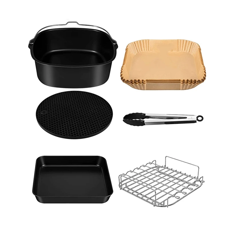 Air Fryer Accessories Hot Air Fryer Accessories For Cosori 5.5 L, Air Fryer XXL Accessories Square Accessories
Air Fryer Accessories Hot Air Fryer Accessories For Cosori 5.5 L, Air Fryer XXL Accessories Square Accessories