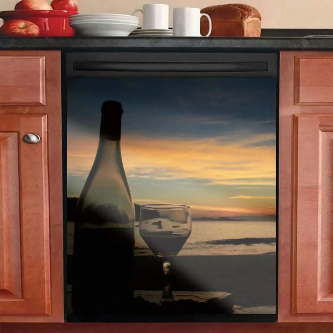 Wine Bottle Kitchen Dishwasher Sticker Magnetic Panel Decal Kitchen Decoration Wine Bottle Glass 23 W x 26 H inches
Wine Bottle Kitchen Dishwasher Sticker Magnetic Panel Decal Kitchen Decoration Wine Bottle Glass 23 W x 26 H inches