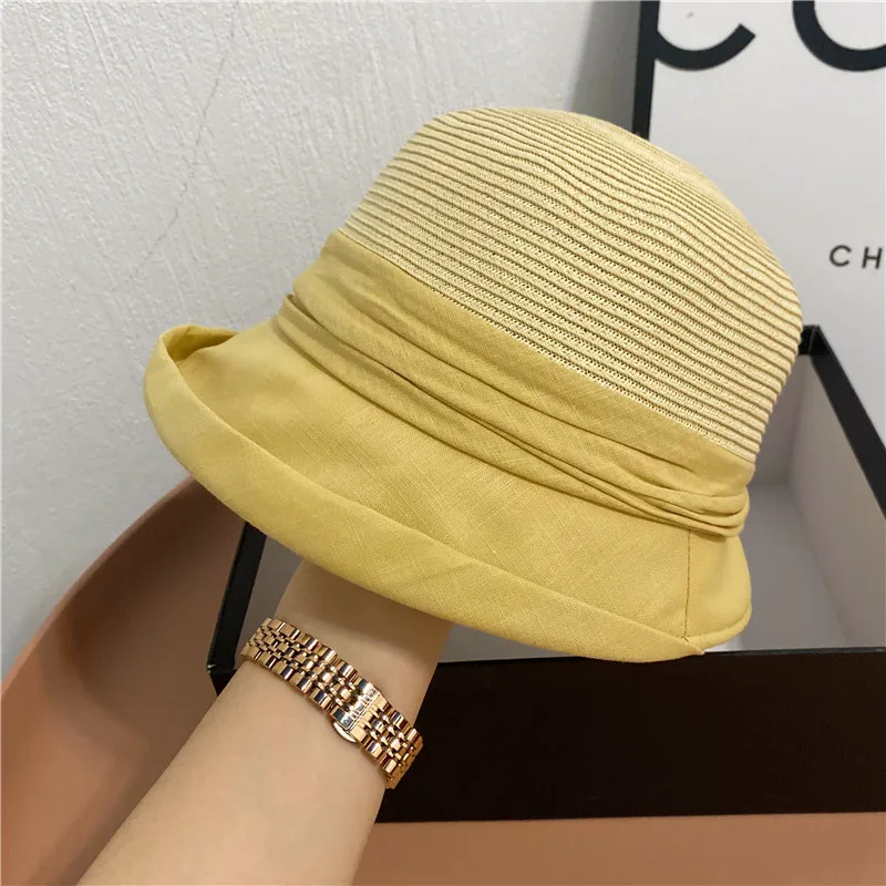 Fashion small han edition thin section along the joker fisherman hat in the summer sun hat dome flanging linen together shopping
Fashion small han edition thin section along the joker fisherman hat in the summer sun hat dome flanging linen together shopping