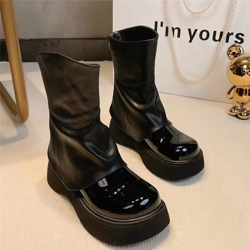 Women's Ankle Boots Back Zipper Fashion Platform Shoes, Suitable for Sexy Thick Soled Women's Boots Autumn 2023
Women's Ankle Boots Back Zipper Fashion Platform Shoes, Suitable for Sexy Thick Soled Women's Boots Autumn 2023