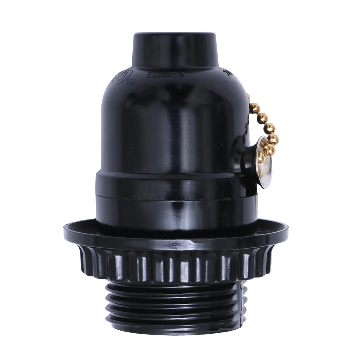 Plastic Lamp Bases Adapter E27 Light Bulb Lamp Holder Pendant Screw Socket Vintage with Pull Zipper (Black)
Plastic Lamp Bases Adapter E27 Light Bulb Lamp Holder Pendant Screw Socket Vintage with Pull Zipper (Black)