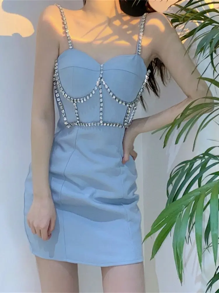 Women Summer Slip Bodycon Sexy Mini Dress Strap Backless Club Party Dresses 2022 Female Outfits
Women Summer Slip Bodycon Sexy Mini Dress Strap Backless Club Party Dresses 2022 Female Outfits