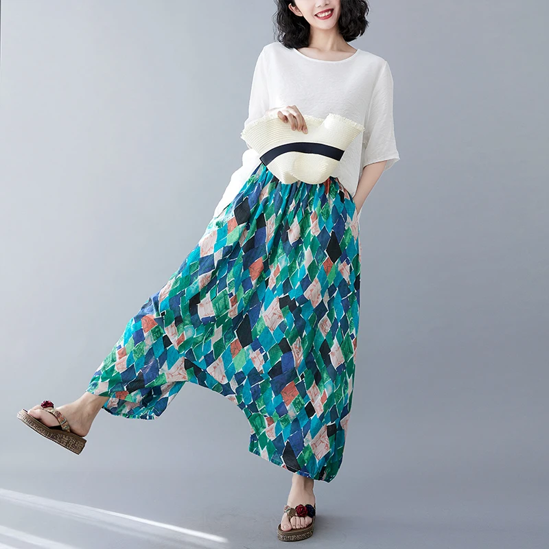 SuperAen Oversized Wide-leg Harem Pants 2022 New Fashion Thin Printed Slim Streetwear Women
SuperAen Oversized Wide-leg Harem Pants 2022 New Fashion Thin Printed Slim Streetwear Women