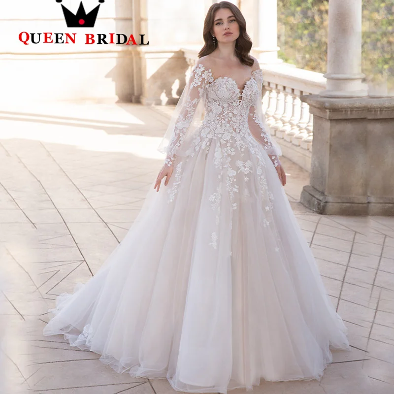 Elegant Long Puff Sleeve Wedding Dresses 2023 New Appliques Sweetheart A Line Bridal Gowns Vestidos De Novia Custom D92C
Elegant Long Puff Sleeve Wedding Dresses 2023 New Appliques Sweetheart A Line Bridal Gowns Vestidos De Novia Custom D92C